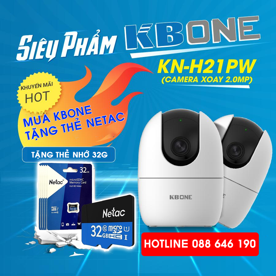 Mua Camera KBONE tang the nho 32G chinh hang