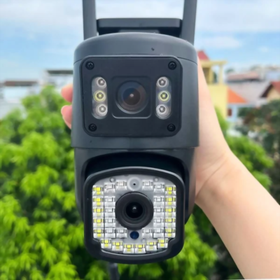 Hình ảnh sản phẩm Camera Wifi Yoosee 2 Mắt Xoay 360° Tích Hợp Báo Động Loa To Màu Đen - Camera Wifi Yoosee 2 Mắt Xoay 360° Tích Hợp Báo Động Loa To Màu Đen