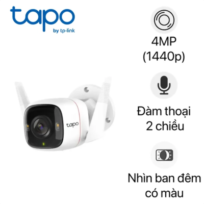 Hình ảnh sản phẩm Camera Wifi ngoài trời 4MP TP-Link Tapo C320WS 2K - Camera Wifi ngoài trời 4MP TP-Link Tapo C320WS 2K